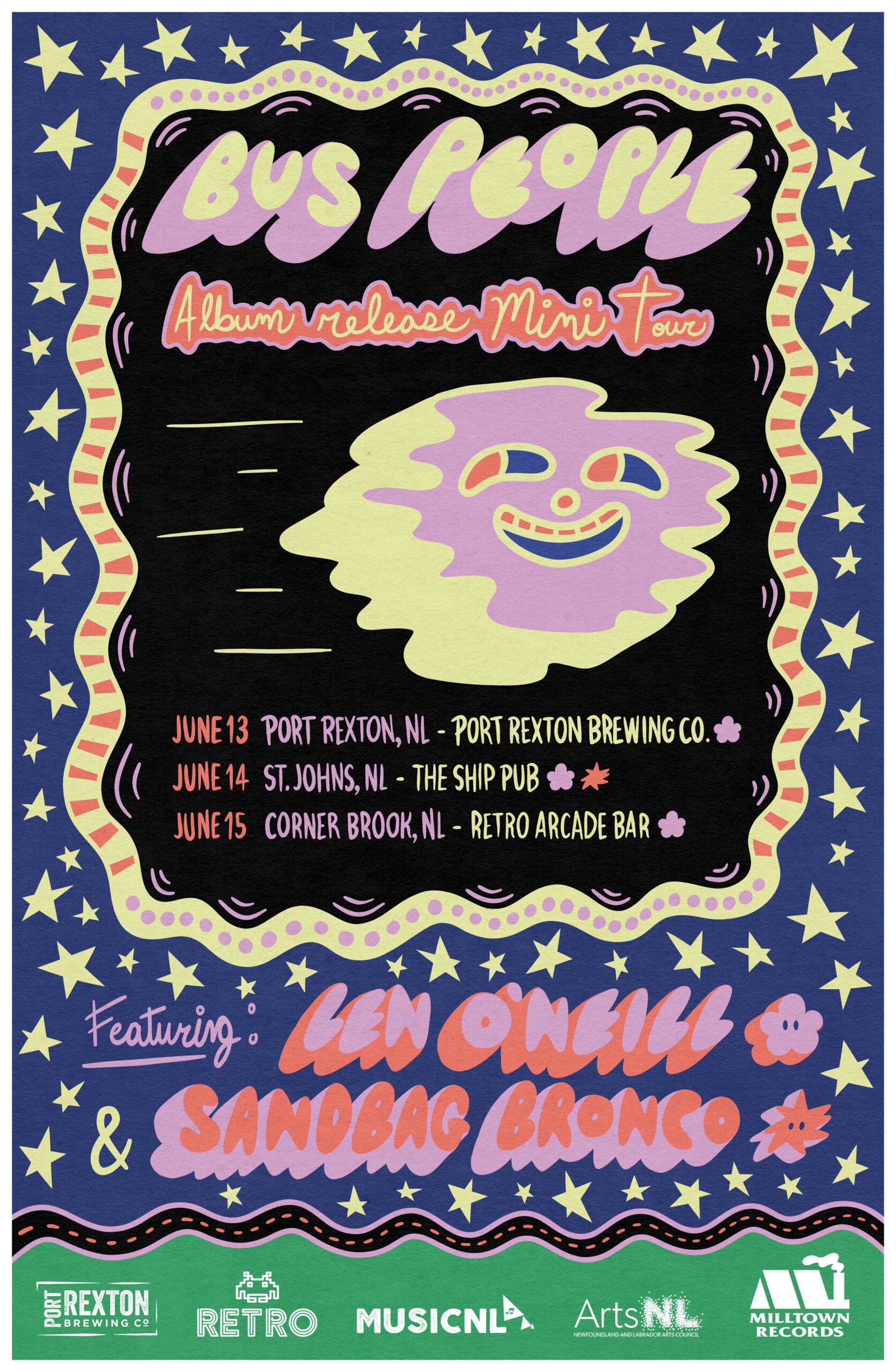 Poster – Bus People – Mini Tour